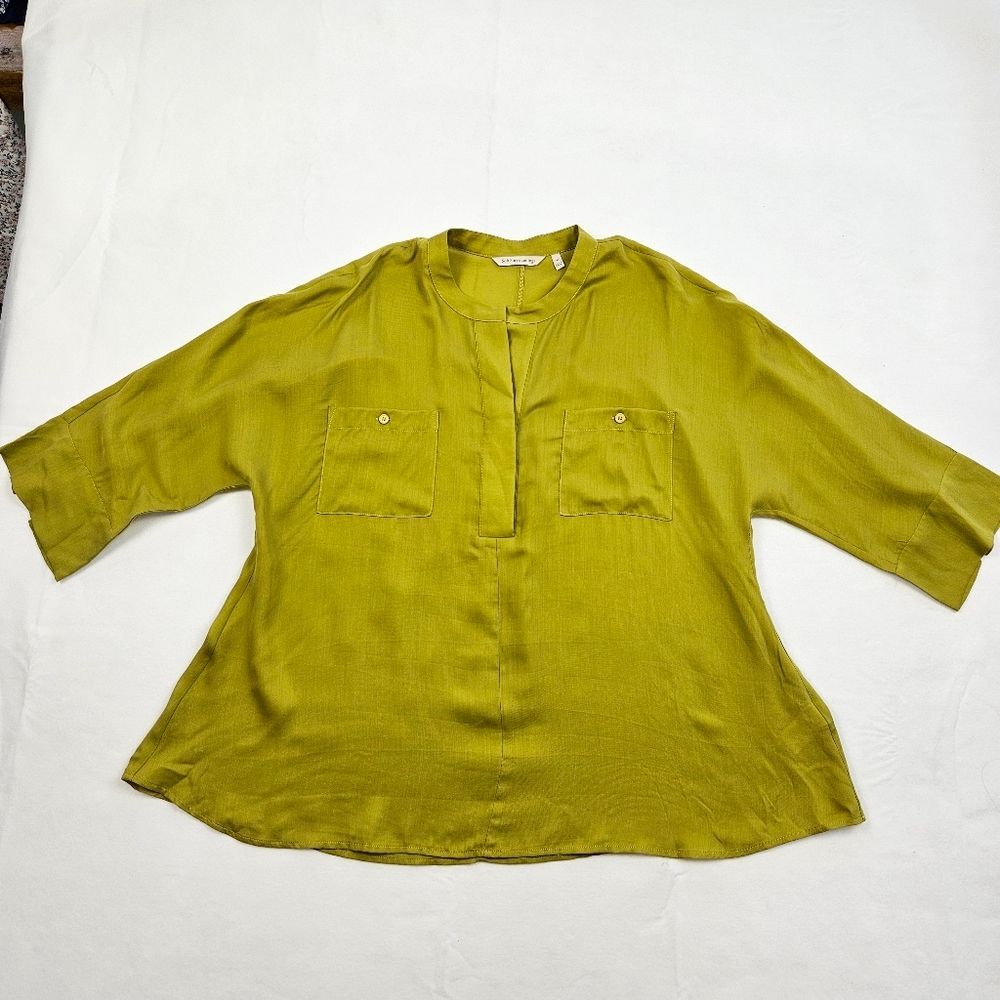 Soft Surroundings Ayanna Tunic Women’s Medium Chartreuse Excellent Condition EUC